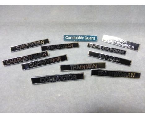 A Box of Enamel British Rail Badges, made by JR Gaunt of Birmingham 