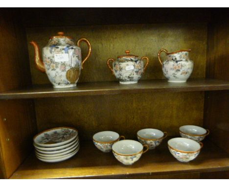 Part Japanese Egg Shell Tea Service
