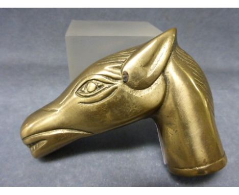 Brass Walking Stick Handle in the form of a Horse