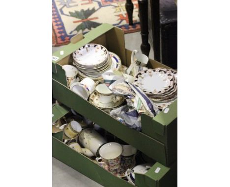 An Edwardian Red Blue and Gilt Tea Service, Japanese Part Tea Set plus other ceramics 