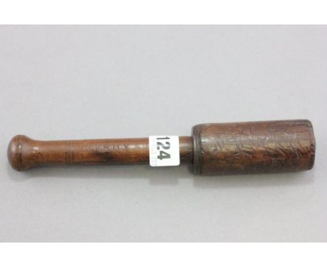 Vintage Wooden Priest with 'Hardy' etched into handle