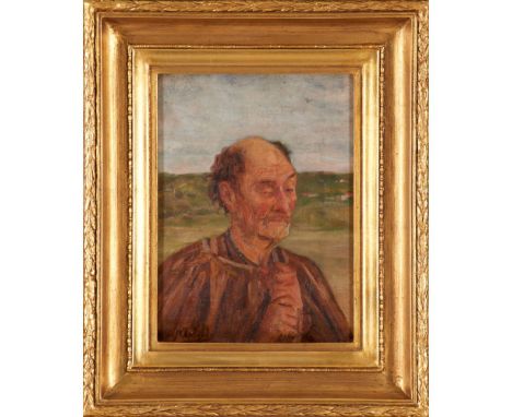 Veloso Salgado (1864-1945)A portrait of an elderOil on canvasSigned39x29 cm 