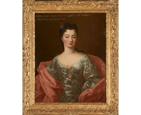 Pierre Gobert (Atribb. 1662-1744)A portrait of Françoise Félicité Colbert de Torcy AncézuneOil on canvas78x63,5 cm 