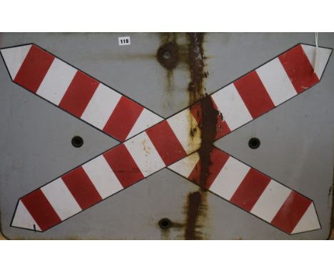 An enamel railway sign 64 x 98cm