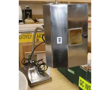 A 1940 infrared heat lamp converted to desk lamp