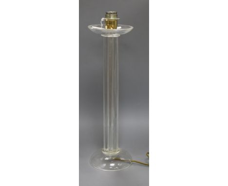 A Murano glass lamp height 54.5cm