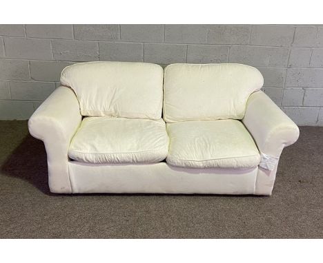 A modern two seat sofa bed