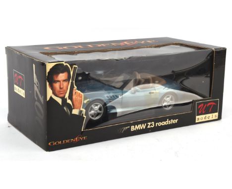 James Bond 007 - BMW Z3 Roadster - UT Models BMW Z3 Roadster, Goldeneye, Scale 1:18; (1)Condition Report:  CR: In un-used box