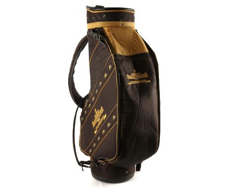 James Bond Goldfinger (1964) - Stoke Poges Gold & Deep Bronze Deluxe Golf Club Cart / Tour Trolley Bag with 5 pockets + padde