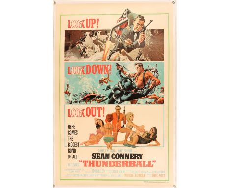 James Bond 007 - Thunderball (1965) - US 1 Sheet, starring Sean Connery as James Bond, Director Terence Young, Look Up Look D