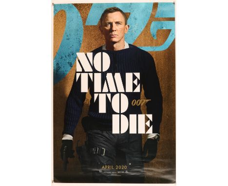 James Bond No Time To Die (2021), US One Sheet Movie Poster, April Style Teaser, double sided, unfolded, 27 x 41 inches Condi