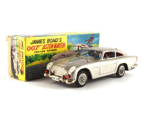 James Bond 007  Aoshin / Gama James Bond 007 Aston Martin DB5 model, friction powered, to include the following features, Cra