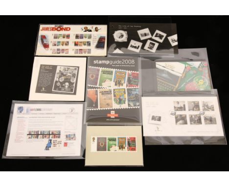 AMENDED DESCRIPTION: James Bond 007 - Ian Fleming's James Bond Royal Mail Stamps to include presentation pack, PHQ cards feat