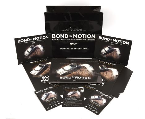 James Bond 007 - Bond In Motion Brussels Exhibition (2022  2023) Merchandise  A4 Sleeve promoting the exhibition, (2); Bond i