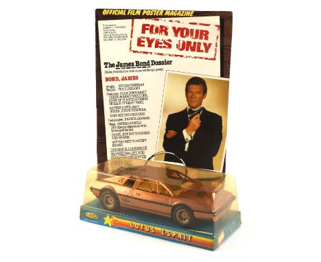 James Bond 007  For Your Eyes Only (1981)  Nikho Wimpy of Argentina larger scale 'James Bond" Lotus Esprit' in gold, with 007