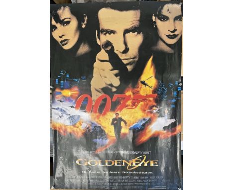 James Bond GoldenEye (1995), US One Sheet Movie Poster, cast style, unfolded, 27 x 40 inches  Condition Report:  Very good co