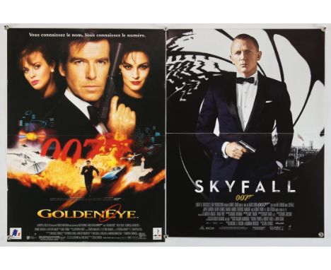James Bond 007 - Goldeneye (1995), French petite, 21 x 16 inches approx, folded, with  Skyfall (2012), French petite, 21 x 15
