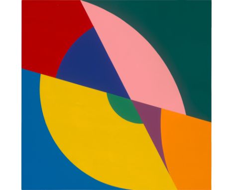   Roeckenschuss, Christian: Ohne Titel (K 290)  Ohne Titel (K 290)  Caparolanstrich auf Pappe. 1961.  60 x 60,1 cm.  Köppe, B