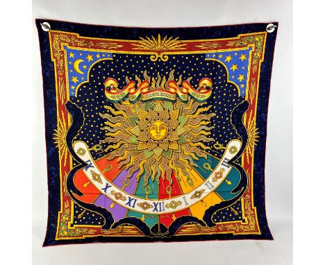 HERMES silk scarf Carpe DiemCondition Report:  Good condition with light marks