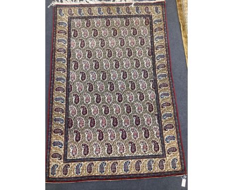 A Qum boteh carpet, 205 x 138cm
