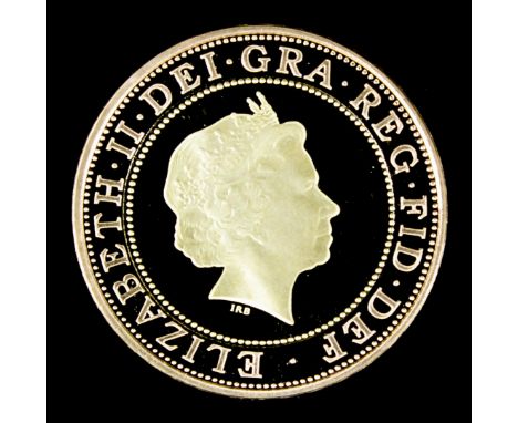 An Elizabeth II 1999 gold proof Two pound coin - commemorating "The Rugby World Cup" (weight 15.98 grammes), in Royal Mint gr