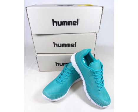 Three pairs of Hummel trainers, two size six and six 1/2, as new (3)
