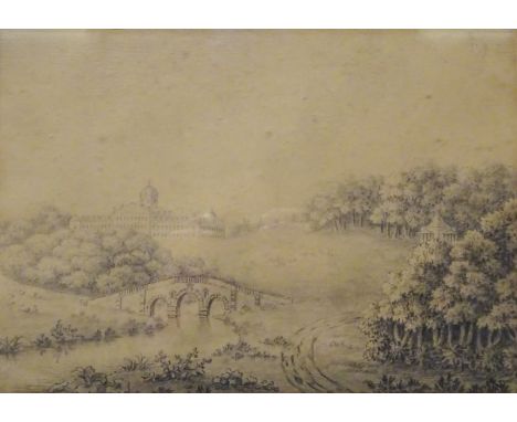 Castle Howard and Grounds, 19th century pencil drawing unsigned 21.5cm x 31cm   Condition Report   Click here for further ima