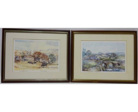 'Autumn Sunshine in the Dales', artists proof colour print after Tom Harland (British 1945-2012) signed in pencil and 'Spingt