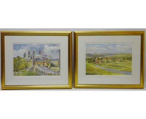 'Goathland - Yorkshire' and 'York Minster', two limited edition colour prints after Ken W Burton signed titled and numbered i