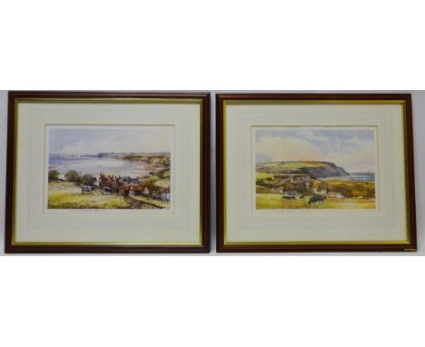 'The Homecoming' and 'Pastures New', two limited edition colour prints after Tom Harland (British 1945-2012) signed and numbe