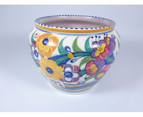 Early Poole pottery planter by Dorothy James or Gladys Hallett, c1935, H14.5cm    Condition Report   Click here for further i