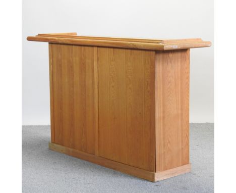 A light oak bar, 183cm