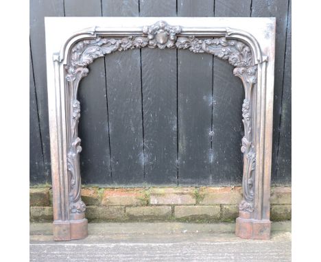 A cast iron fire surround, 96cm