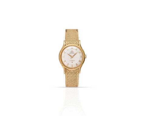 Omega: a gold wristwatch Constellation Automatic Chronometer model, 1970s, case marked 18K to the interior, signed Omega cali