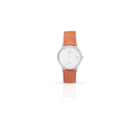 IWC: a stainless steel wristwatch Portofino model 3565, stainless steel case, automatic movement, round white dial with appli