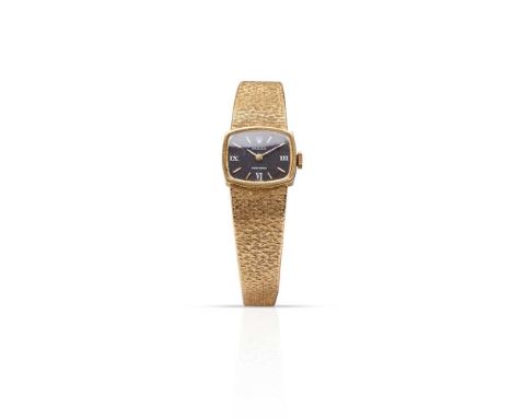 Rolex: a 1970s bracelet watch 18ct gold case with full London hallmarks for 1972, signed Rolex calibre 1400 manual wind movem
