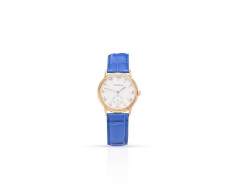 Y Jaeger-leCoultre: a manual wind wristwatch Odysseus model 162.7.81, case with European convention mark for 18ct gold, manua