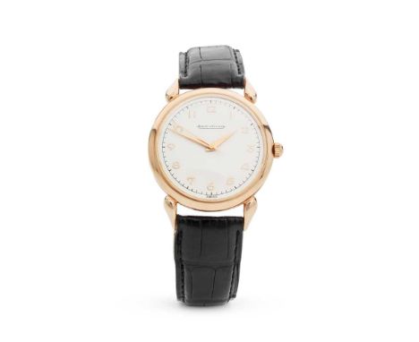 Y Jaeger-leCoultre: a 1940s wristwatch round case marked 18K 750 to the interior, signed Jaeger-leCoultre manual wind movemen