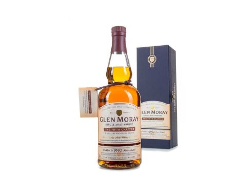 GLEN MORAY 1992 DISTILLERY MANAGER'S CHOICE "THE FIFTH CHAPTER"Single malt.Selected by Graham Coull to mark his appointment a