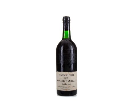GOULD CAMPBELL 1966 VINTAGE PORT BOTTLED BY BERRY BROS & RUDDBottled 1968No stated ABV / Approximately 75clSome minor wear to