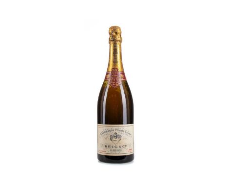 KRUG 1949 VINTAGE PRIVATE CUVEE CHAMPAGNENo stated ABV / Approximately 75clThe liquid contains some sediment, and is slightly
