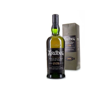 ARDBEG 1978 VINTAGE LIMITED EDITIONSingle malt.Located on the island’s rugged south coast, Ardbeg distillery represents the p