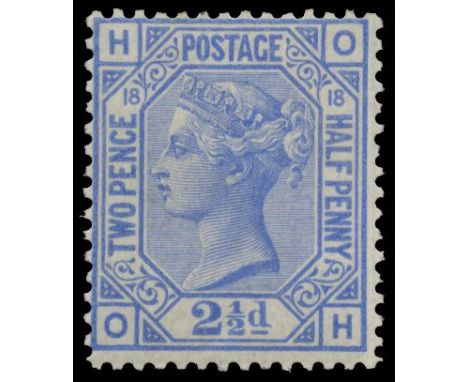 1880 2½d Blue plate 18 (SG 142), a couple of fractionally short perfs and light bends, fresh u/m, cat £575+ 