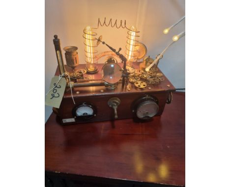 Handmade By Unique Bits And Bobs Industrial/Steampunk Light