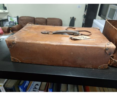 A Leather Style Trunk/Box W 440mm D 250mm H 160mm