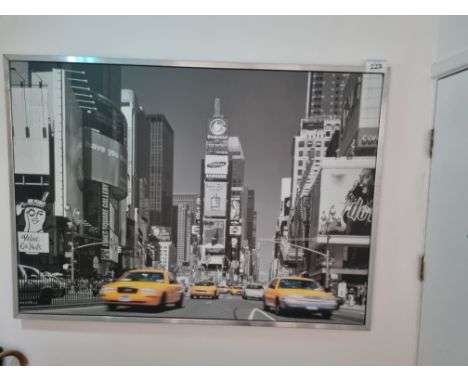 Print On Board Of Times Square New York 1400 X 1000mm