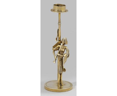 Kleiner Unikat-Figurenleuchterdes bedeutenden deutschen Gold- und Silberschmiedemeisters Prof. Herbert Zeitner (1900-1988)Sil