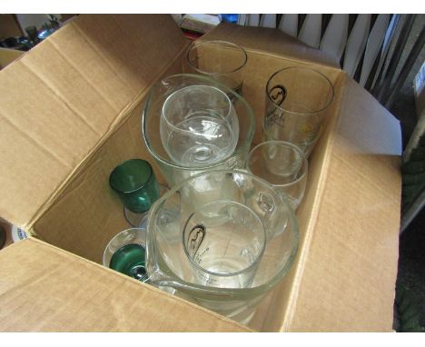 Two boxes of mixed ceramics, crockery and glassware including a pie steamer, Paragon cup and saucers, etc