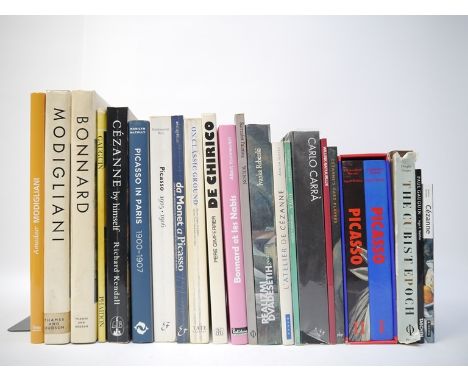 A collection of 20+ art books, artists mainly associated with Cubism, Modernism, Surrealism, plus other forerunners and assoc
