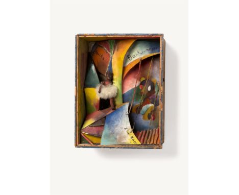 (See English version below)Curt Ehrhardt (Ziesar 1895 – 1972 Schwarz/Hessen). „Der Bantuneger“. 1920Assemblage: Holz-Objektka